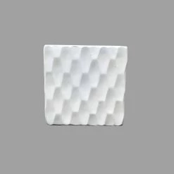 KANTE 12 in. H Square Pure White Concrete/Fiberglass Indoor Outdoor Elegant Retro Planter -VIGOR Plants Shop pure white kante plant pots osf0201b c80011 fa 1000