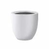 KANTE 13.39 in. x 12.6 in. Round Pure White Lightweight Concrete and Fiberglass Indoor Outdoor Planter with Drainage Hole -VIGOR Plants Shop pure white kante plant pots rc0152b c80011 64 1000