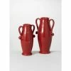 SULLIVANS Red Ceramic Handled Urn (Set of 2) 1 SULLIVANS Red Ceramic Handled Urn (Set of 2) -VIGOR Plants Shop red sullivans urn planters cm2955 64 1000