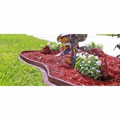 Vigoro EcoBorder 4 ft. Red Rubber Landscape Edging (6-Pack) -VIGOR Plants Shop red vigoro rubber edging ecobrd red 6pk 44 1000