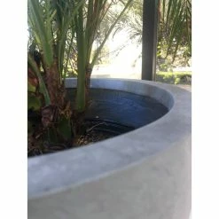KANTE 10 in. W Round Slate Gray Concrete/Fiberglass Indoor Outdoor Elegant Planter 15 KANTE 10 in. W Round Slate Gray Concrete/Fiberglass Indoor Outdoor Elegant Planter -VIGOR Plants Shop slate gray kante plant pots osc0050a c60611 1d 1000