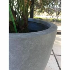 KANTE 10 in. W Round Slate Gray Concrete/Fiberglass Indoor Outdoor Elegant Planter 16 KANTE 10 in. W Round Slate Gray Concrete/Fiberglass Indoor Outdoor Elegant Planter -VIGOR Plants Shop slate gray kante plant pots osc0050a c60611 66 1000