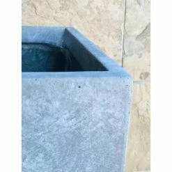 KANTE 13 in. H Square Slate Gray Lightweight Concrete/Fiberglass Indoor Outdoor Modern Planter -VIGOR Plants Shop slate gray kante plant pots osf0007a c60611 76 1000
