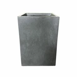 KANTE 13 in. H Square Slate Gray Lightweight Concrete/Fiberglass Indoor Outdoor Modern Planter -VIGOR Plants Shop slate gray kante plant pots osf0007a c60611 c3 1000