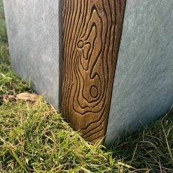 KANTE 28 in and 24 in. H Square Timber Ridge Concrete/Fiberglass Indoor Outdoor Elegant Tall Planters (Set of 2) -VIGOR Plants Shop timber ridge kante plant pots osf0218bc c80811 1f 1000