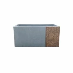 KANTE 31 in. L Rectangular Timber Ridge Concrete/Fiberglass Indoor Outdoor Elegant Long Planter 15 KANTE 31 in. L Rectangular Timber Ridge Concrete/Fiberglass Indoor Outdoor Elegant Long Planter -VIGOR Plants Shop timber ridge kante plant pots osf0219b c80811 c3 1000