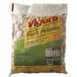 Vigoro 0.5 cu. ft. Bagged Pond Pebble Landscape Rock -VIGOR Plants Shop vigoro bagged landscape rocks 54249v 1d 1000
