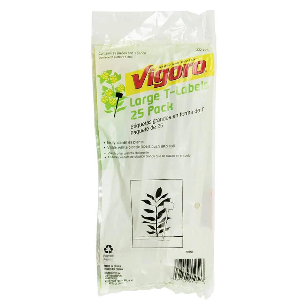 Vigoro Large Plastic T-Labels (25-Pack) 4 Vigoro Large Plastic T-Labels (25-Pack) - Image 2