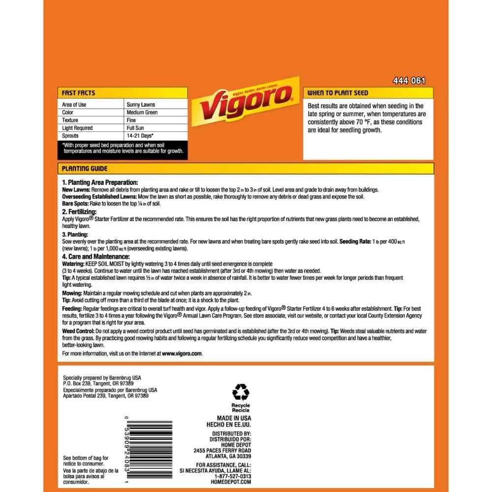 Vigoro 1 lb. Bermuda Grass Seed Blend with Water Saver Seed Coating 5 Vigoro 1 lb. Bermuda Grass Seed Blend with Water Saver Seed Coating - Image 3