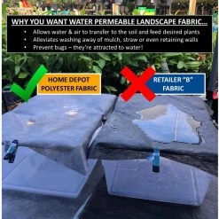 Vigoro 4 ft. x 100 ft. Heavy-Duty Polyester Weed Barrier Landscape Fabric -VIGOR Plants Shop vigoro landscape fabric 2549rv fa 1000