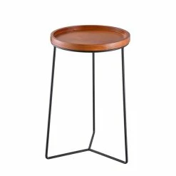 Vigoro 19 in. Triangle Base Wood Top Plant Stand -VIGOR Plants Shop vigoro plant stands 710174810 fa 1000