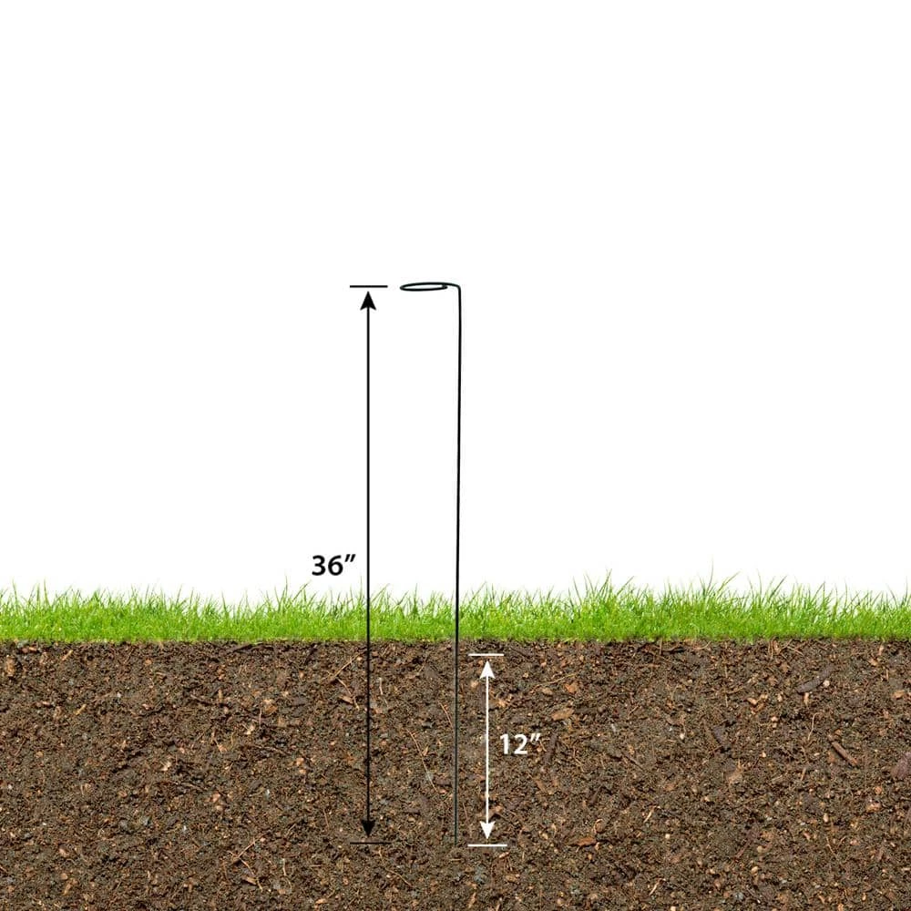 Vigoro 36 in. H x 2.24 in. W Metal Plant Prop 6 Vigoro 36 in. H x 2.24 in. W Metal Plant Prop - Image 4