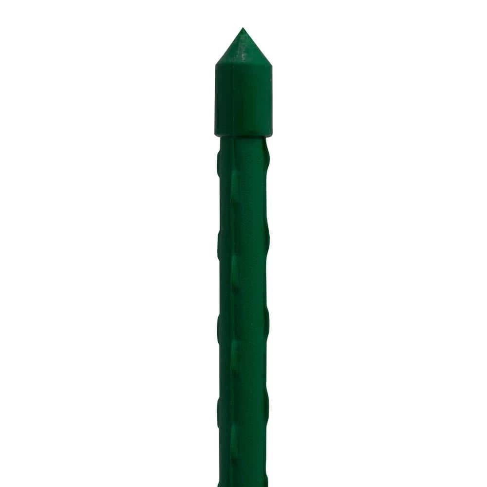 Vigoro 8 ft. Green Colored Steel Core Garden Stake 6 Vigoro 8 ft. Green Colored Steel Core Garden Stake - Image 4