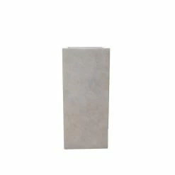 KANTE 20 in. H Square Weathered Concrete/Fiberglass Indoor Outdoor Modern Tall Planter -VIGOR Plants Shop weathered concrete kante plant pots osf0002a c80021 2 4f 1000
