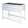Vigoro Stand Up Steel Raised Garden Planter with Liner -VIGOR Plants Shop white vigoro elevated garden beds 82230hd 64 1000