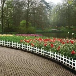 Vigoro 36 in. Wood Picket Garden Fence 10 Vigoro 36 in. Wood Picket Garden Fence -VIGOR Plants Shop white vigoro garden fencing rc 74w 4f 1000