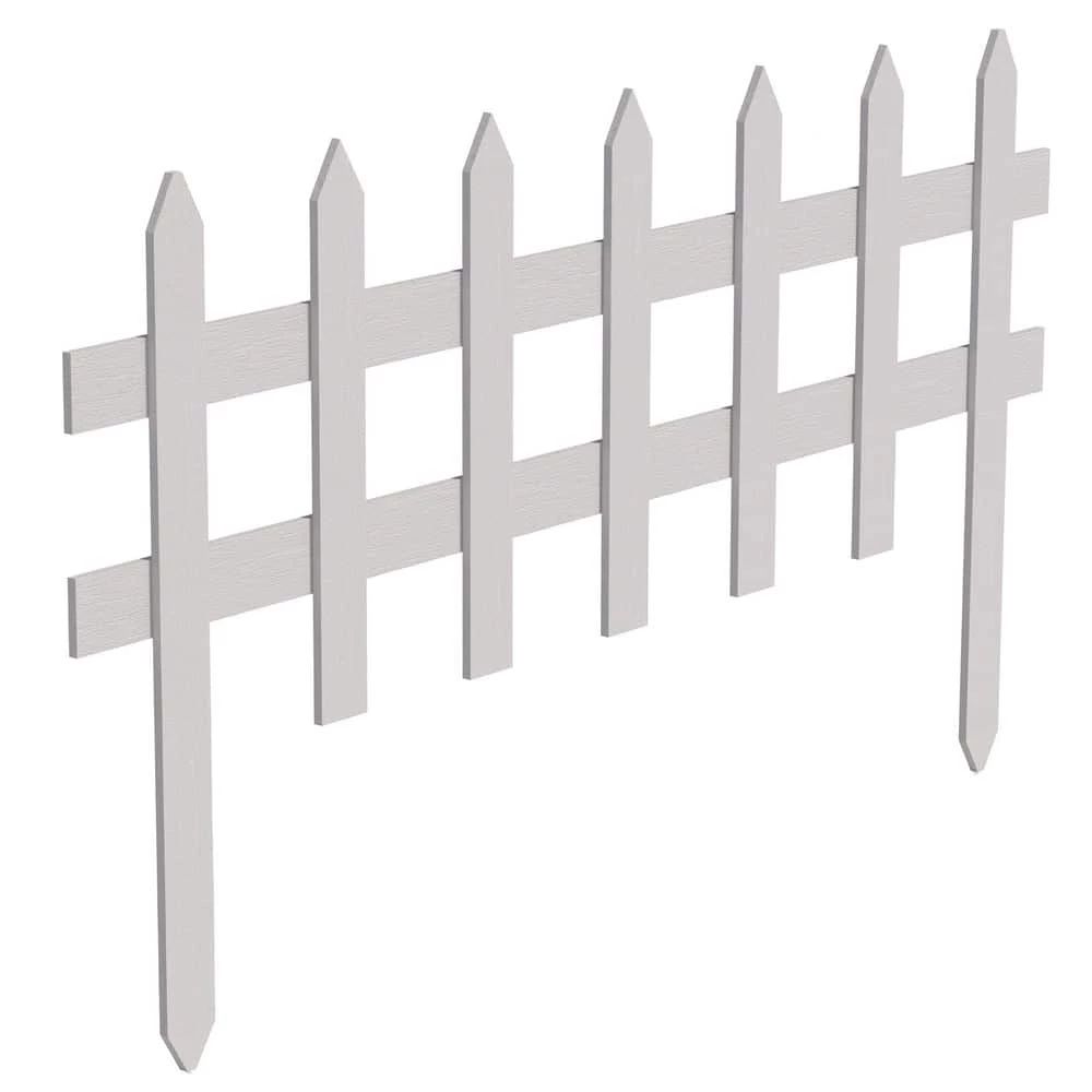 Vigoro 36 in. Wood Picket Garden Fence 3 Vigoro 36 in. Wood Picket Garden Fence